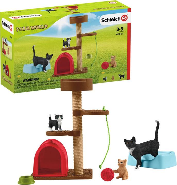 Actual product image Schleich Play fun for cute cats