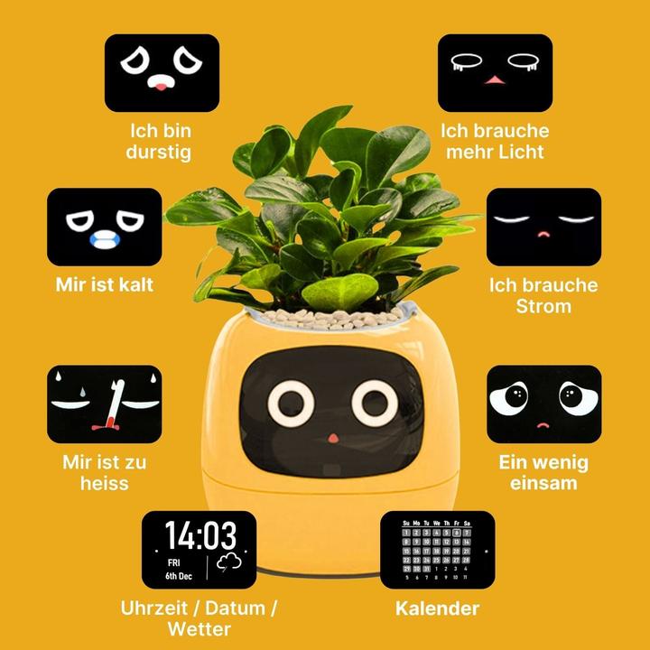 Image du produit Hermex Pot de fleurs électronique Pot de fleurs intelligent (11 cm)