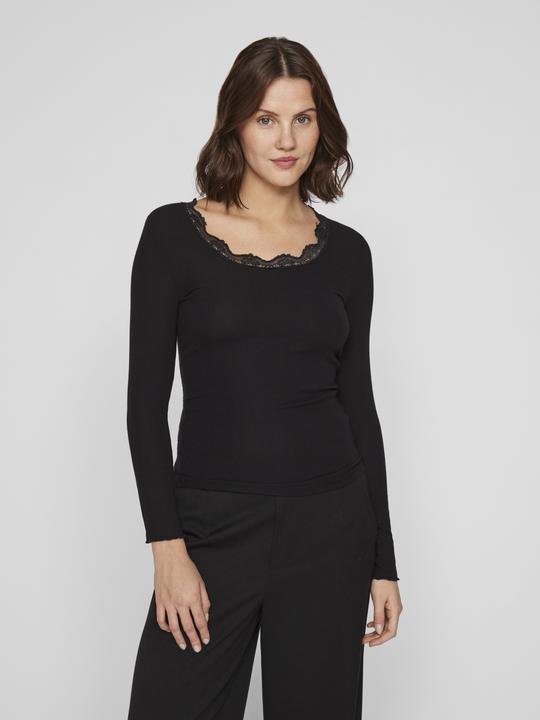 Actual product image Vila Round neck top with long sleeves (S)
