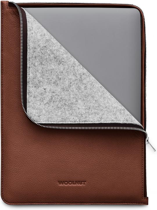Actual product image Woolnut Leather Folio -suojatasku 13/14" MacBook, konjakki (14", Apple)