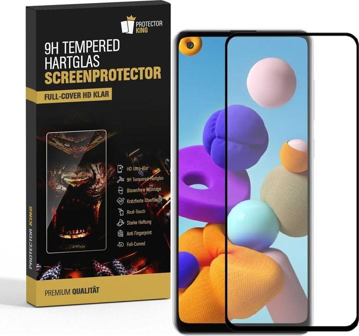 Produktbild Protectorking 6x echtes Tempered 9H Panzerhartglas 3D KLAR (6 Stück, Samsung Galaxy A21s)