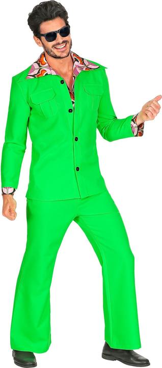 Produktbild Widmann 70er Jahre Disco Style Anzug mit Hemd und Hose Grün (M)