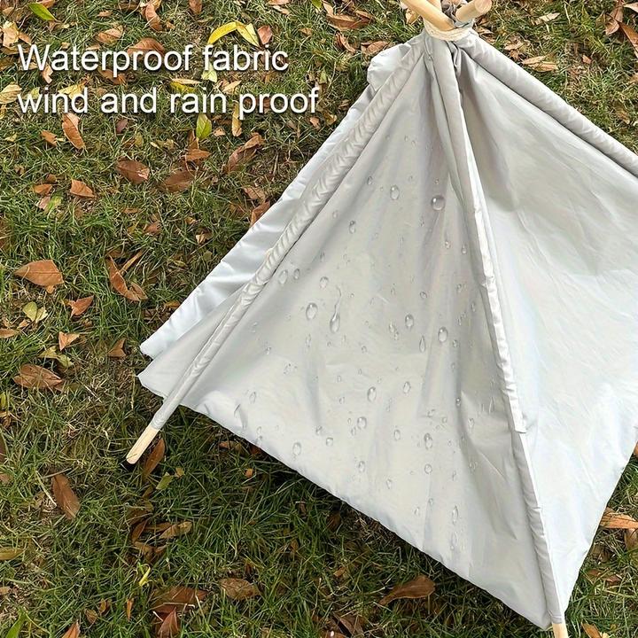 Actual product image Alopini Waterproof teepee tent for pets - Modern design, detachable and warm for small to large pets (Dog)