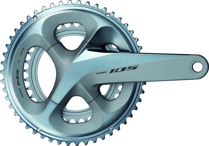 Actual product image Shimano 105 FC-R7000 crankset 2x11 50/34 (172.50 mm)
