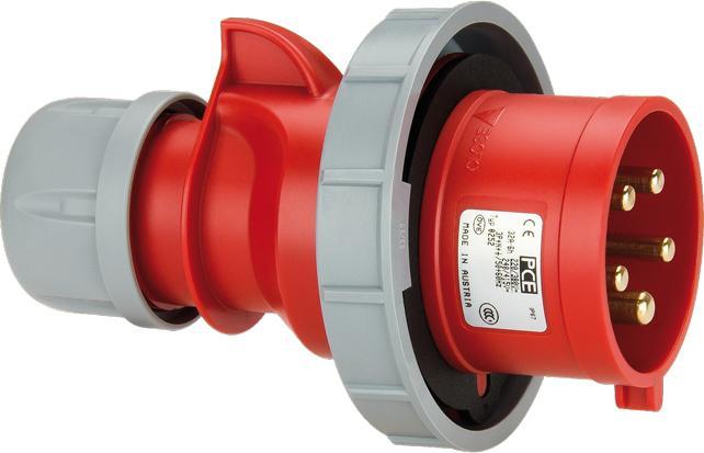 Actual product image PCE 0242-7 Plug 32A 4p 7h IP67 SHARK (CEE 16/7)