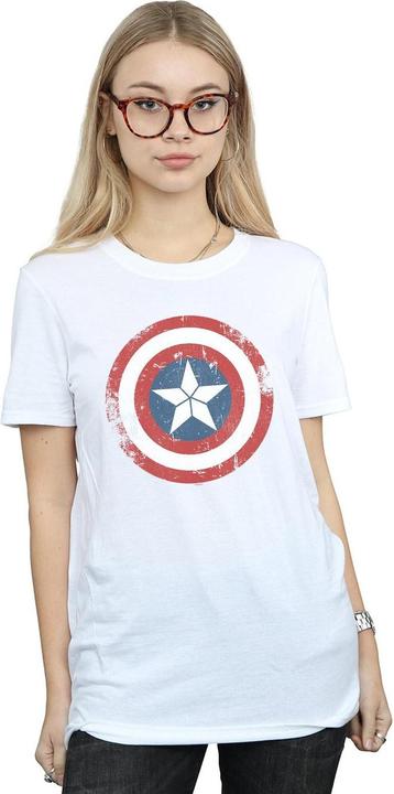 Produktbild Captain America Civil War Distressed Shield TShirt (S)