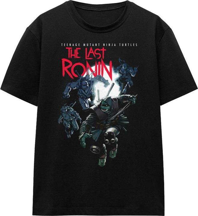 Actual product image Teenage Mutant NT Unisex Adult Four Turtles Leap T-Shirt (L)