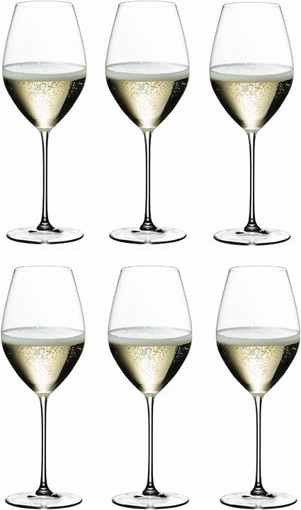 Actual product image Riedel Set of 6 VERITAS Champagne Wine Glasses (44.50 cl, 6 Glasses, Champagne glasses)