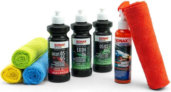 Immagine prodotto Sonax Set di lucidatura per auto (250 ml ciascuno) 8 pezzi (750 ml)