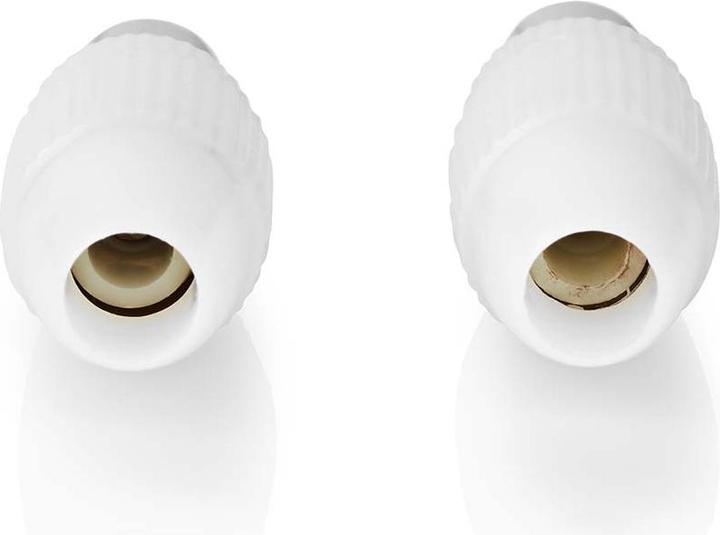 Actual product image Nedis Plug IEC (coaxial) Mach o + Socket - straight 2 ON (Antenna cable)