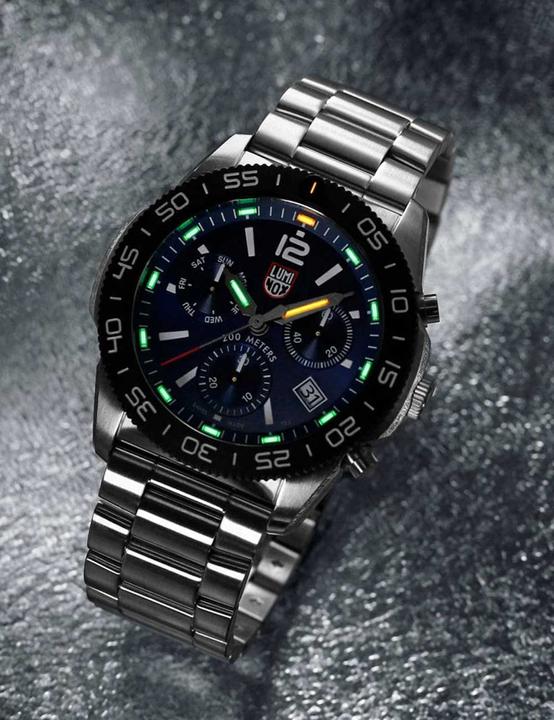 Actual product image Luminox Pacific Diver Chrono 3140 Series (Analogue wristwatch, Swiss made, 44 mm)