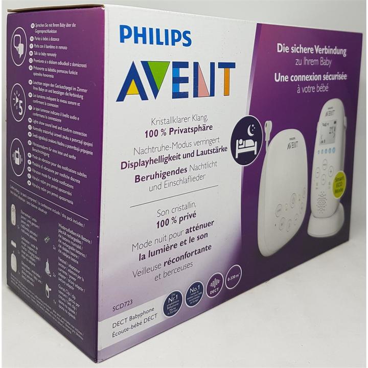 Actual product image Philips Avent Dect SCD723/26 (Baby Monitor Audio, 330 m)