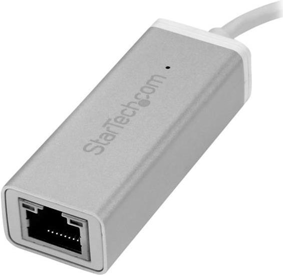 Produktbild StarTech USB-C To Gbe Adapter - Silver (USB-C, RJ45 (1x))