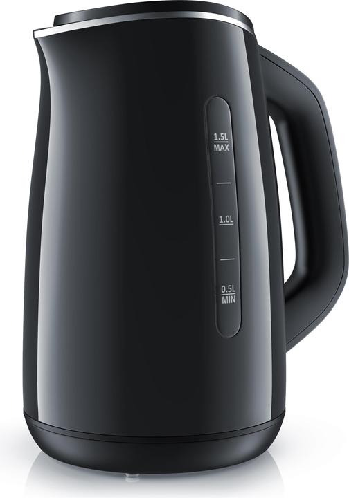 Arendo Kettle 1.5 l, 2200 W, stainless steel & glass with tea strainer, tea maker, temperature selection (1.50 l)
