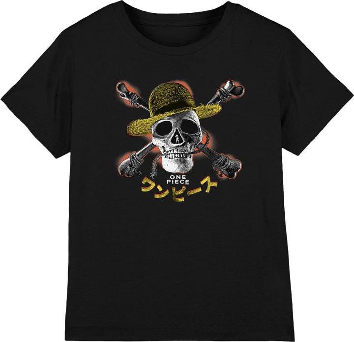 Immagine prodotto One Piece Straw Hat Maglietta Jolly Roger Bambini (152, 158)