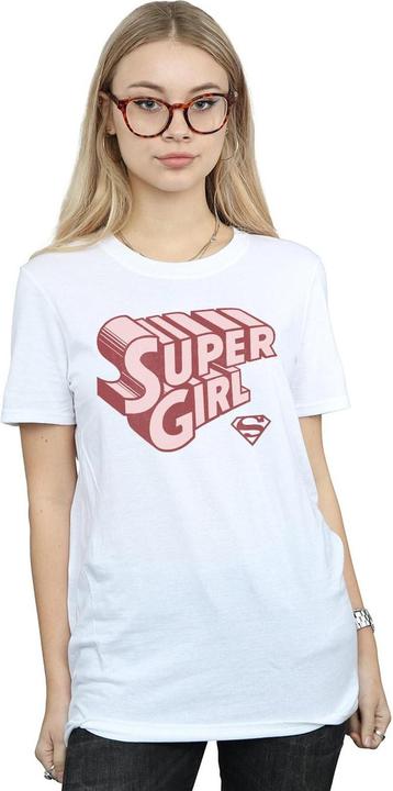 Immagine prodotto Supergirl Retro Logo Maglietta Ampia Donna (M)