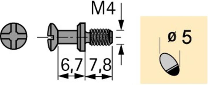 Produktbild Hettich Einschraubdübel DU 426 (Einpressdübel, 200 Stk.)