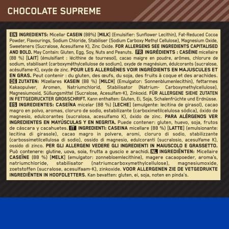 Image du produit Optimum Nutrition Gold Standard 100% Casein (Chocolate Supreme, 1 pcs, 924 g)