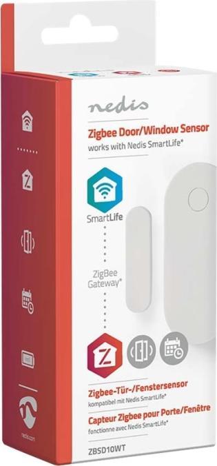 Produktbild Nedis SmartLife - Zigbee Smart-Tür/Fenster-Sensor - Zigbee-Gateway - Batteriebetrieben - Integ