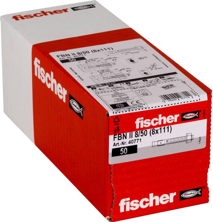 Actual product image Fischer hulrumsdybel sort pan - Powerknot rosett M5x65 w/panhoved 25stk 18-30mm TX25 (50 pcs.)