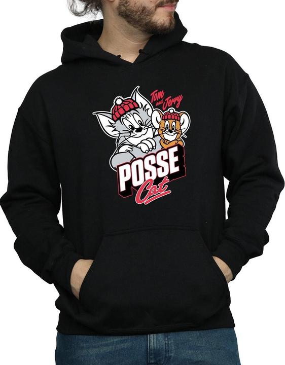 Actual product image Tom & Jerry Mens Posse Cat Hoodie (L)
