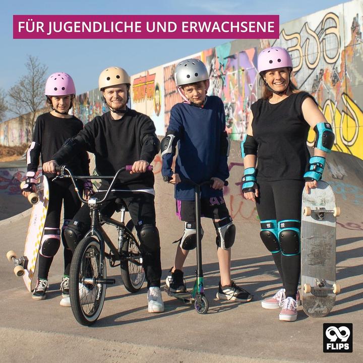 Produktbild 99Flips 6-teiliges Protektoren-Set (M, Handgelenkschoner, Ellbogenschoner, Knieschoner, 6 Stück)