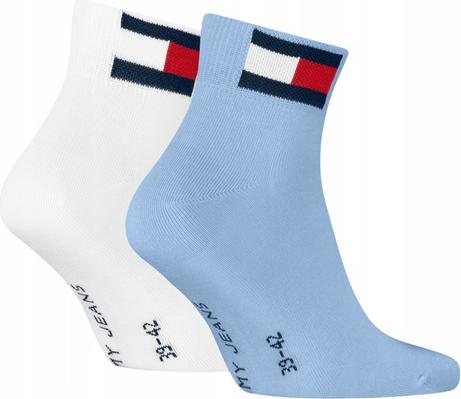 Image du produit Tommy Hilfiger Socken Söckchen 2P Weiss/Blau (39 - 42)