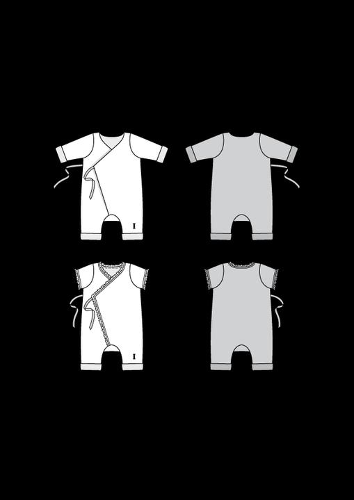Actual product image Pattern romper suit
