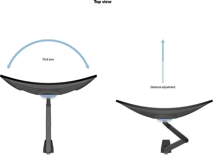 Actual product image Multibrackets M Gas Lift for 49" Samsung G9 (Table, 49")