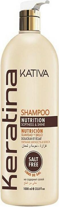 Produktbild Kativa Keratina Shampoo Nutrition, Softness & Shine 1000 ml (1000 ml, Flüssiges Shampoo)