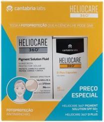 Produktbild Heliocare 360 D Plus Kapseln 30 Stück mit Pigment Solution Fluid SPF50+ 50ml (SPF 50+, 50 ml)
