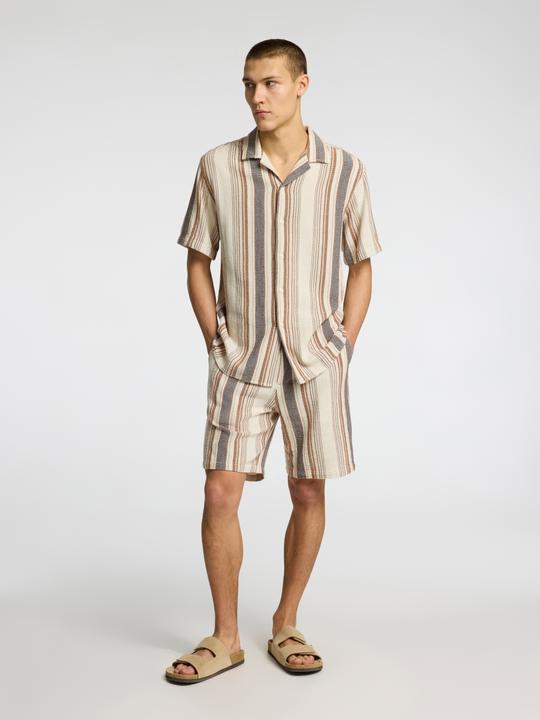 Produktbild Selected Homme Gestreifte Kurzarmhemd (L)