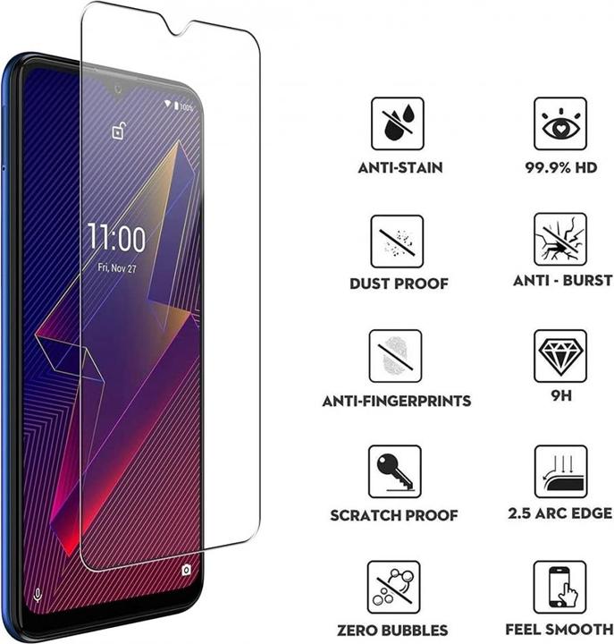 Image du produit Screenguard Wiko Power U20 Protection en verre Case Friendly Design (1 pièce(s), Wiko Power U20)