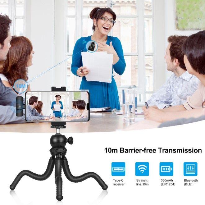 Produktbild Puluz Dual Lavalier Mikrofon USB-C