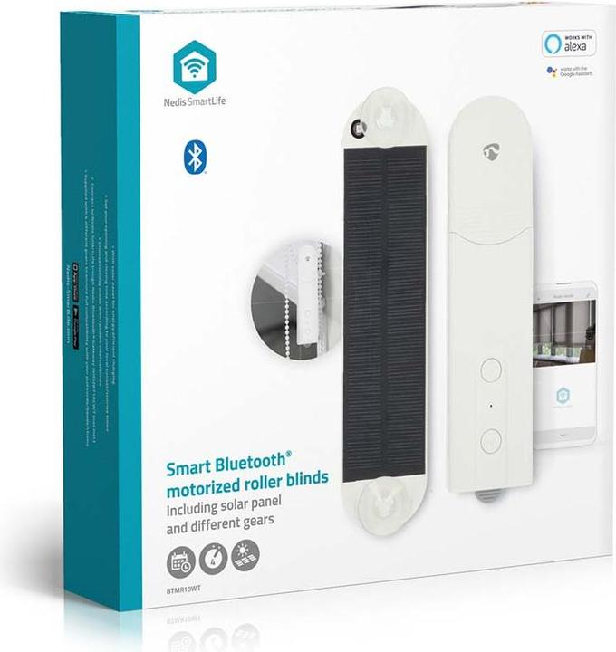 Actual product image Nedis Curtain robot cable system | Panel blinds / Roman blinds / Roller blinds | Solar Powered / Stromver