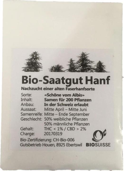 Image du produit Bio Suisse Graines de chanvre Schöne vom Albis (Graines de plantes)