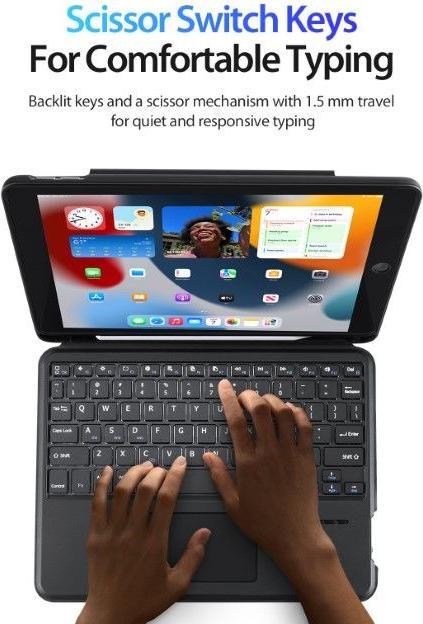Actual product image Dux Ducis DK Series Keyboard Case (Eng. Int., iPad 7, iPad 8, IPad 9)