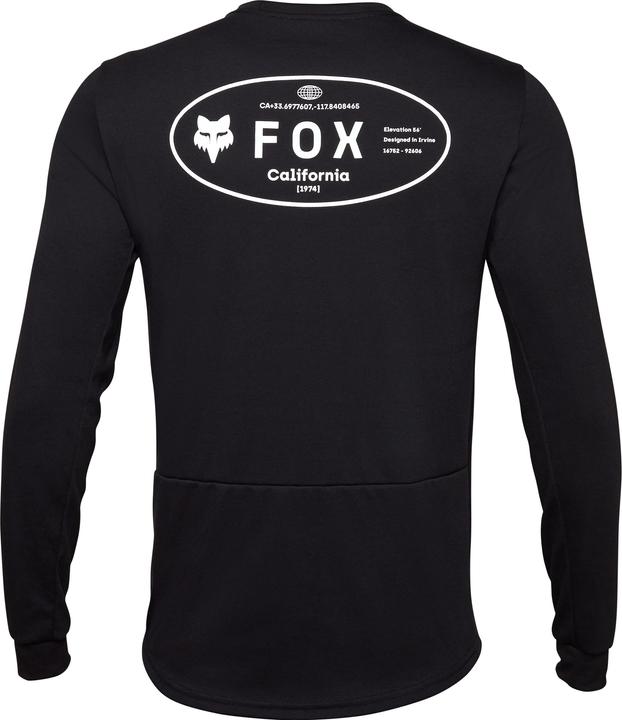 Actual product image Fox Jersey 24 Ranger Dr Md Ls Blk (M)
