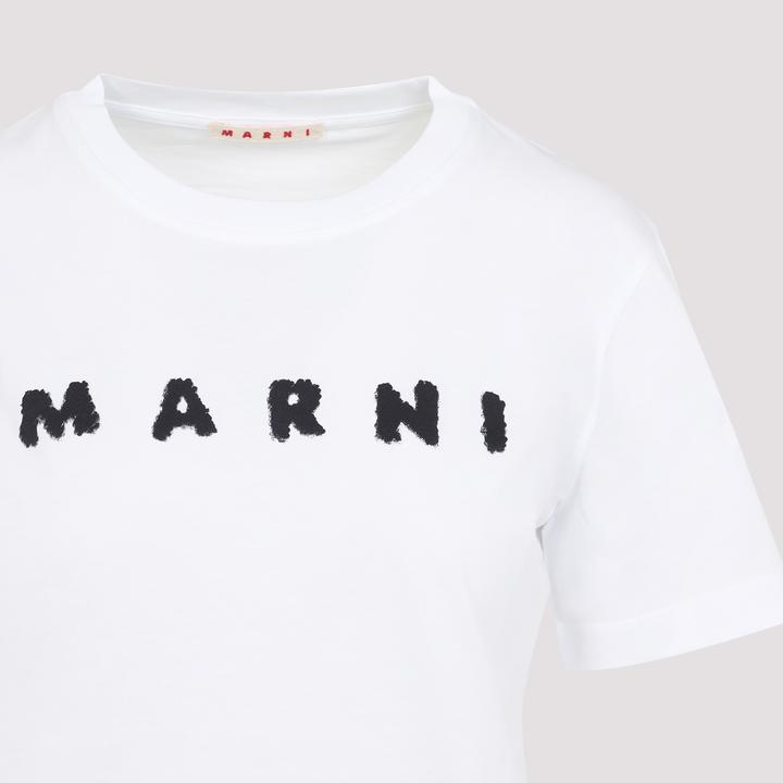 Produktbild Marni cotton t-shirt with scribbled logo (42)