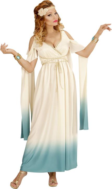 Actual product image Widmann QUEEN OF ATLANTIS (dress, laurel wreath as headband), L (L)