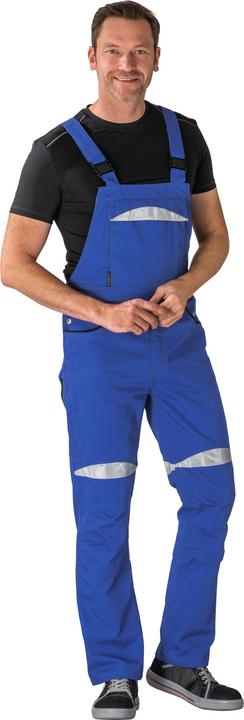 Actual product image Planam DuraWork workwear dungarees cornflower blue black size 110 (110)