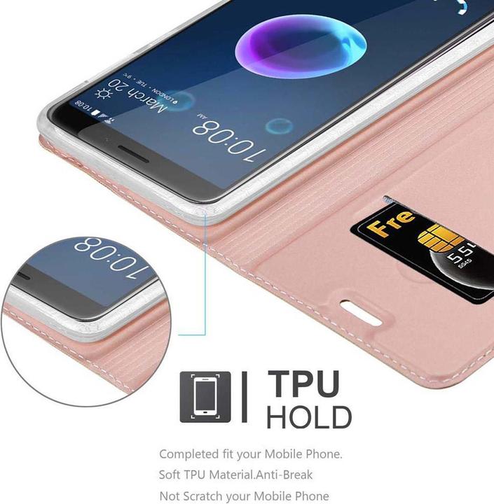 Image du produit Cadorabo Book Classy Style Cover (HTC Desire 12)