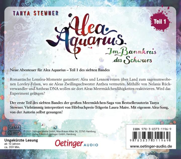 Actual product image Alea Aquarius 7. under the spell of the oath (Tanya Stewner, Claudia Carls, Laura Maire, Guido Frommelt, Frank Gustavus, German)
