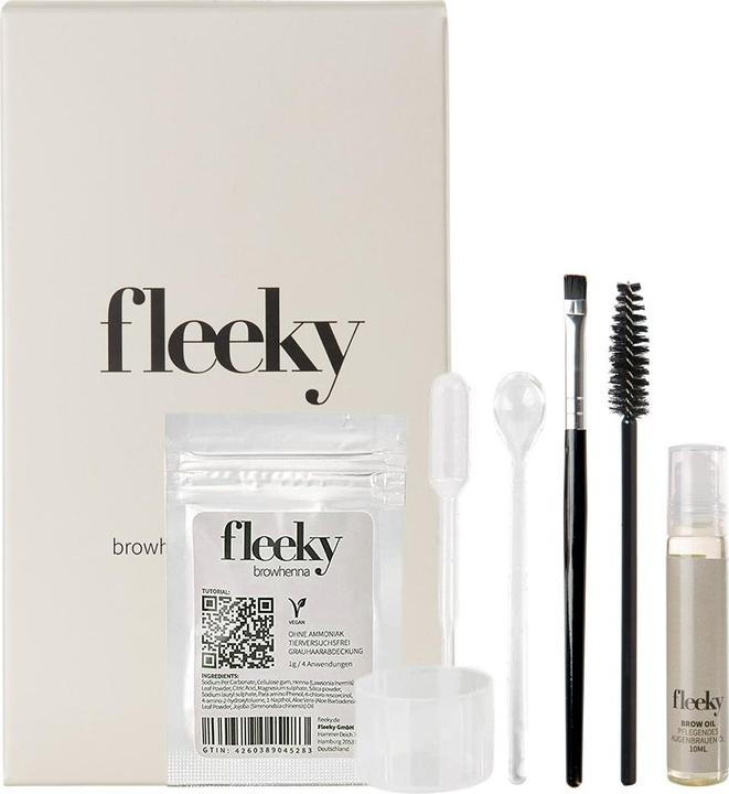 Fleeky Browhenna Kit - Augenbrauen Haar- und Hautfärbeset