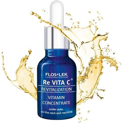 Image du produit Floslek Re Vita C 40+ concentré de vitamines sous les yeux pour le cou et la nuque 15ml (Gel, 15 ml, Jour + nuit)