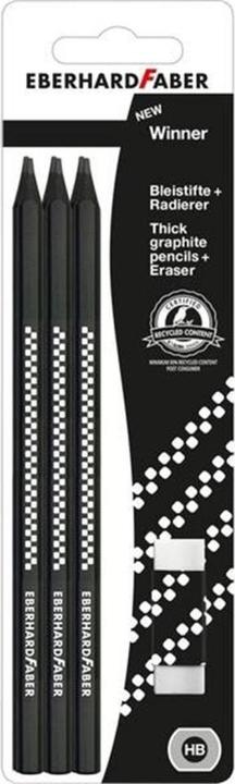 Immagine prodotto EberhardFaber Matita Winner, 6 pezzi, 1 gomma (2 mm, HB, 6 x)