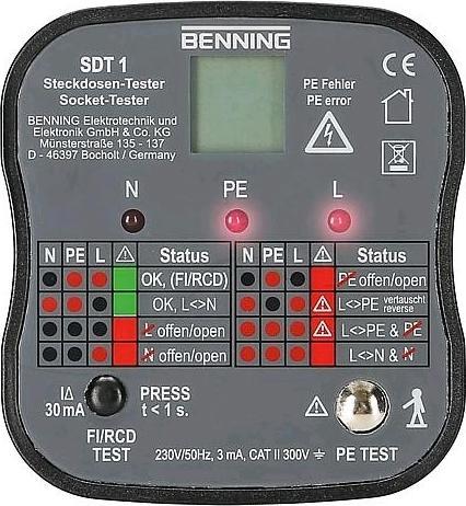 Image du produit Benning Testeur de prises (CAT III 300V)