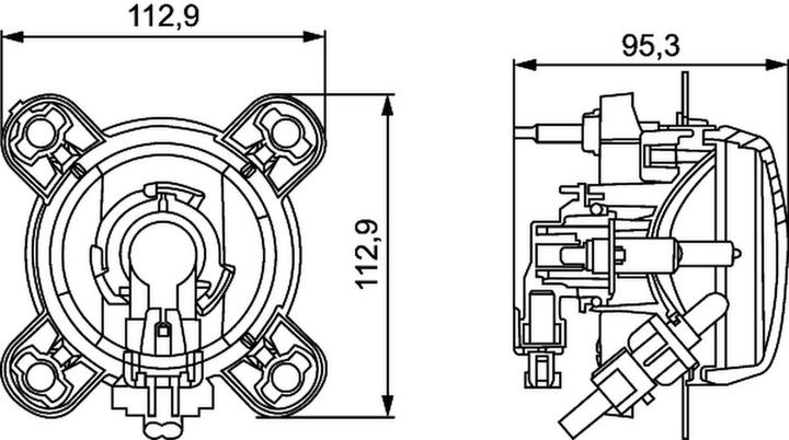 Produktbild Hella 24x 1K0 257 043-517 Hauptscheinwerfer (T4W)