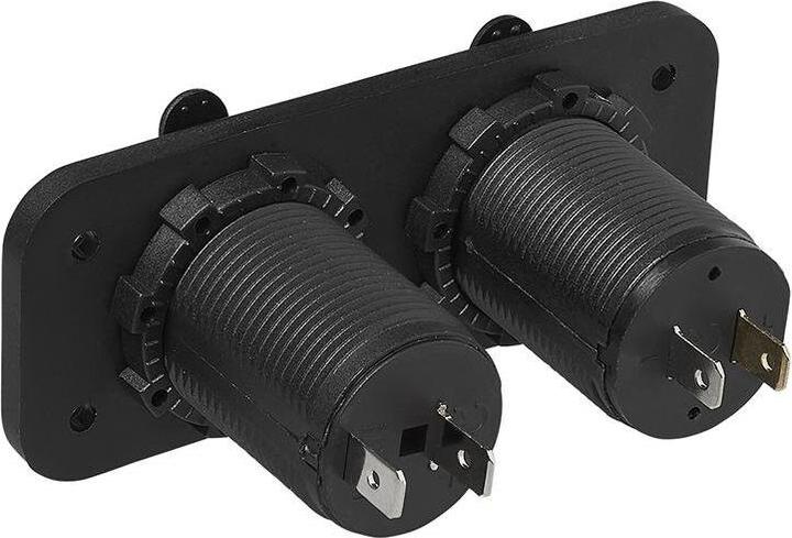 Produktbild ProPlus Einbau Kit: Steckdose DIN + USB Doppel-steckdose 2x2100mA im Blister