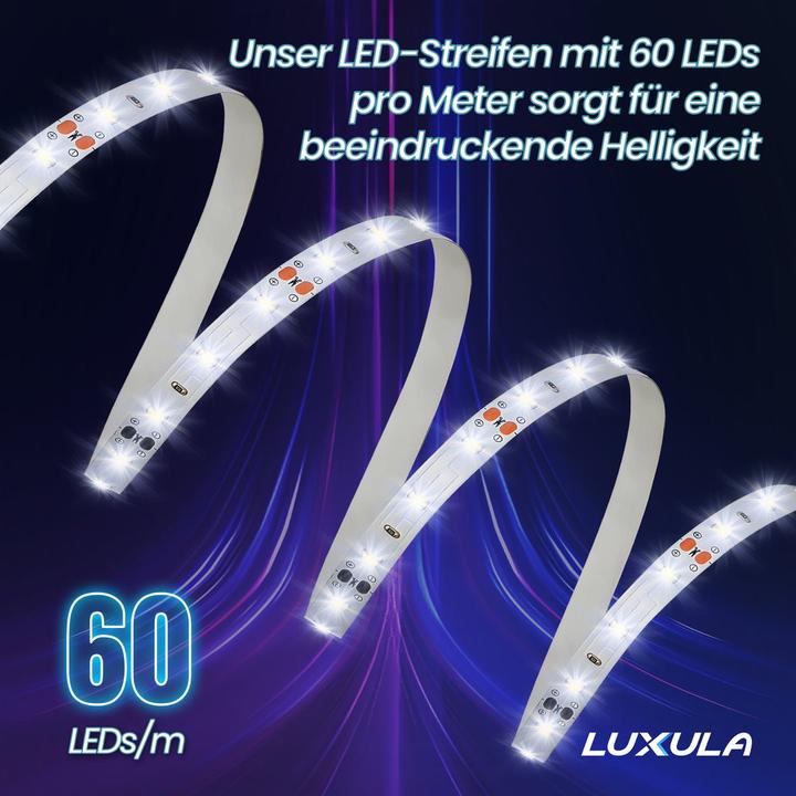 Immagine prodotto Luxula Strisce LED (Bianco caldo, 500 cm, Interno)